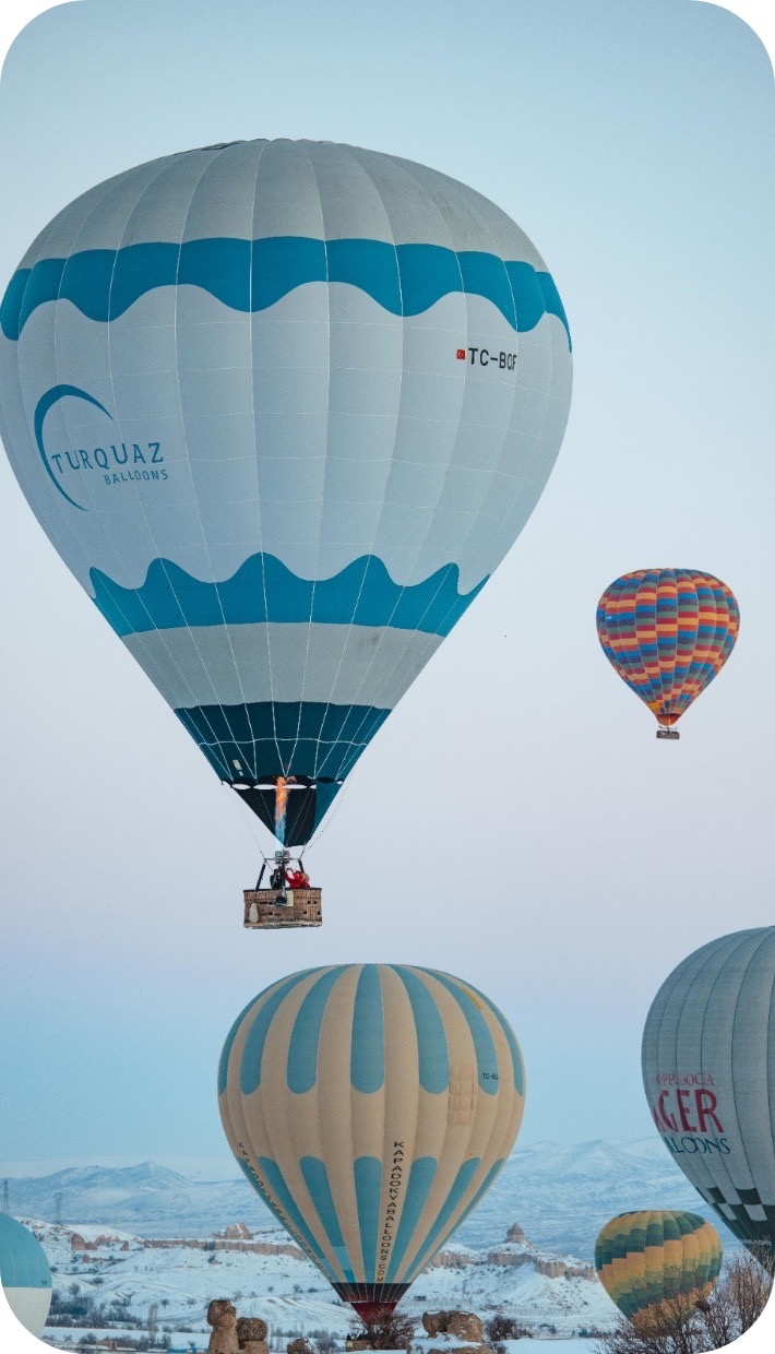 Cappadocia Hot Air Balloon Rides Over Cappadocia Turkey